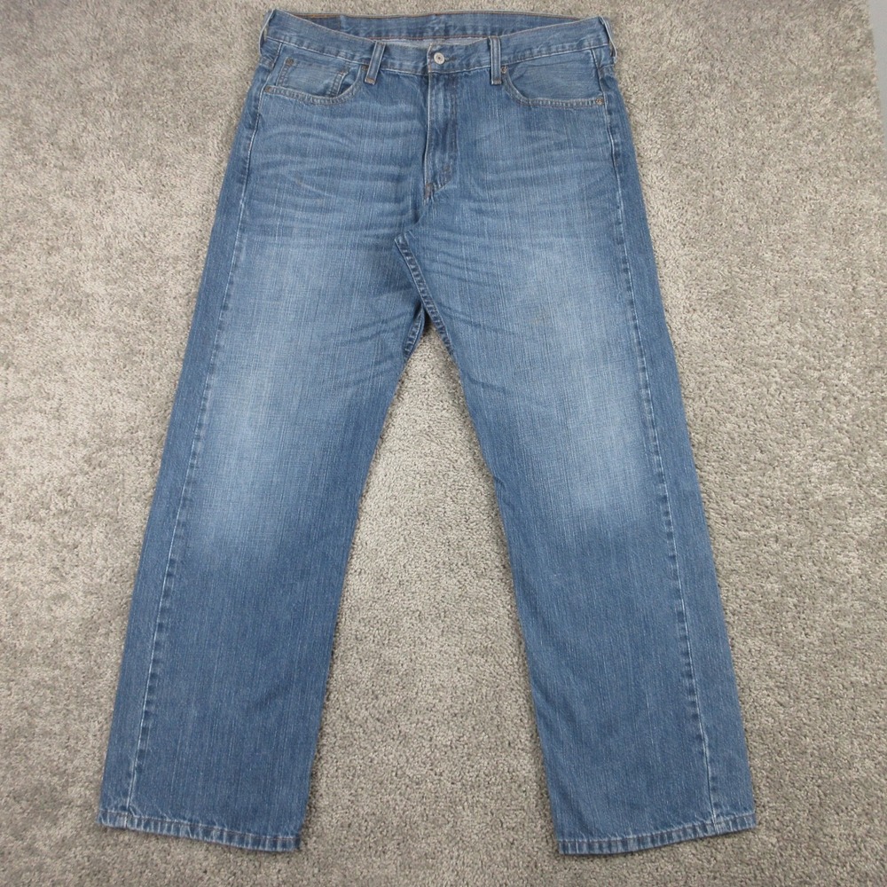 Levis Jeans Mens 36x31 (Tag 36x31) Blue 569 Loose Straight Baggy Denim Pants